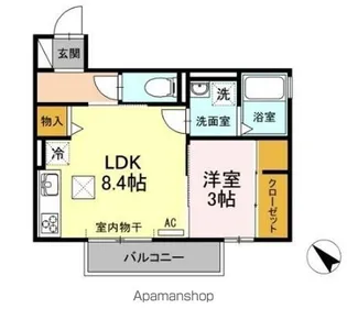 ボンテール池端【1階】の間取り