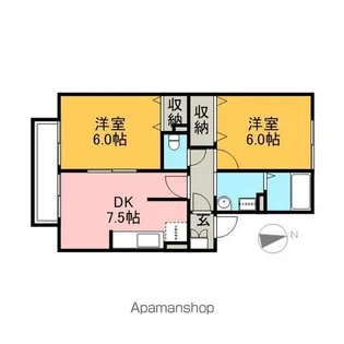 マリアージュ【1階】の間取り