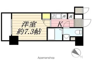 ライジングプレイス桜木町二番館【10階】の間取り