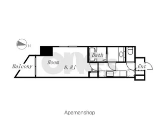 エルスタンザ徳川【9階】の間取り