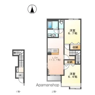 フォレストメゾン72【2階】の間取り