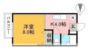 ラ・フォーレ緑ヶ丘 Ⅰ棟【2階】の間取り