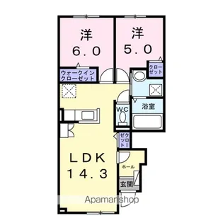 アビタシオンREI2025【1階】の間取り
