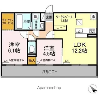 ヴィラ ウィステリア【1階】の間取り