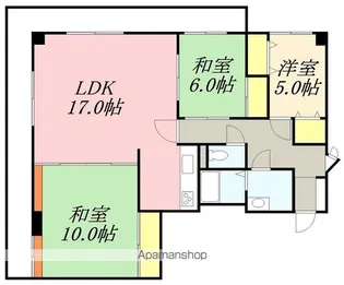 ヴィラ海岸町【1001号室】の間取り