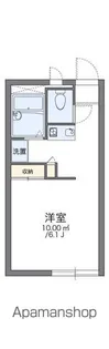 レオパレスM【103号室】の間取り