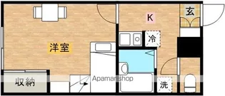 レオパレスあめや【102号室】の間取り