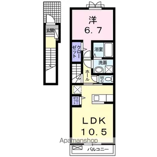 カーサ・パルドⅡ【2階】の間取り