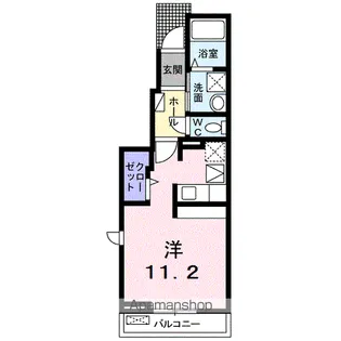 メゾンカルム・M【1階】の間取り