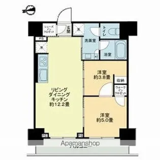 ザ・ライオンズフォーシア鶴見【9階】の間取り