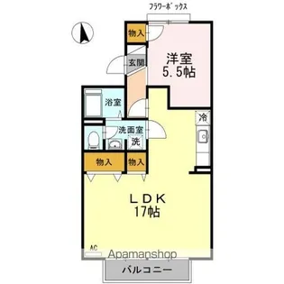 レジデンス21TH C棟【1階】の間取り