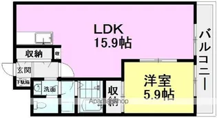 エトワール21【208号室】の間取り