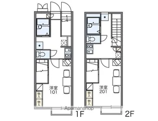 レオパレスLIGHTHILLⅢ【1階】の間取り