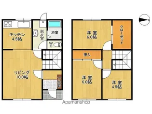 ウェスティー12【C号室】の間取り