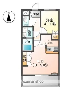 サニーヒルズ芥見【2階】の間取り