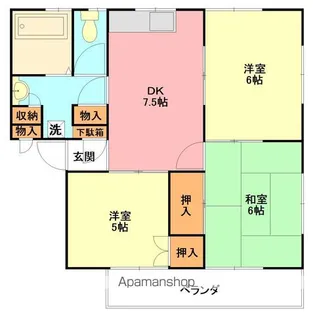 新倉ハイツA【2階】の間取り