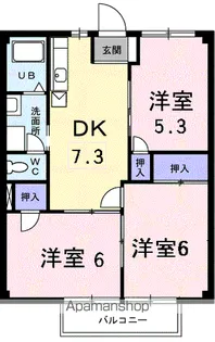 ニューシティ嶋根A【2階】の間取り