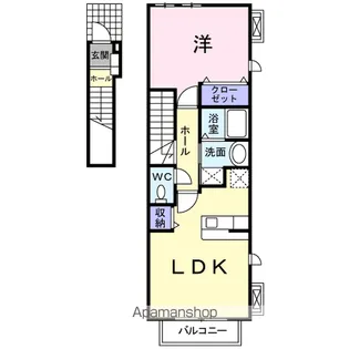 グリーンヒルⅡ【2階】の間取り