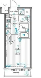 ガーラ大山駅前【5F-4号室】の間取り