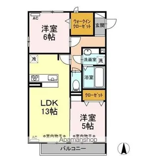 ARZU(アルズ)CARNA(カルナ) CARNA(カルナ)【3階】の間取り