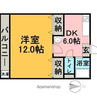 コーポ音羽【4階】の間取り