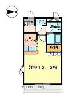 フロントヴィレッジ【106号室】の間取り