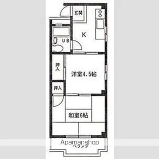 リバーサイドゆう【2階】の間取り