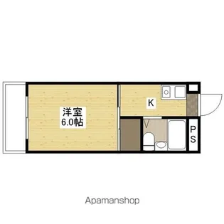 ZAKI BUILDING NO5(旧イーストコーポ)【3階】の間取り