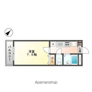 いにしえ今宿駅前【2階】の間取り