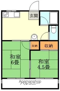 コーポ北島【202号室】の間取り