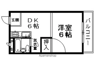 グランパレス甲子園【406号室】の間取り