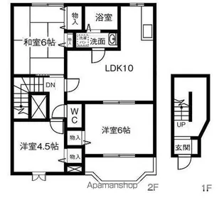 岐阜県岐阜市下西郷4丁目【アパート】の間取り