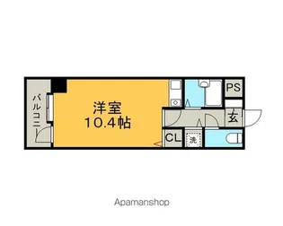 サンセーヌ中央町【304号室】の間取り