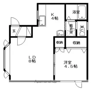 サンハイツ【202号室】の間取り