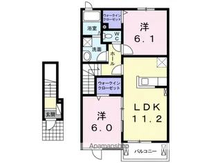 けやきレジデンスC【2階】の間取り