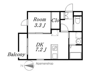 ジュネス上石川町【2階】の間取り