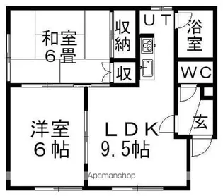 耐雪大洋マンション1号【C号室】の間取り