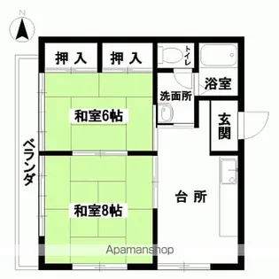 メゾンタカトップ【A号室】の間取り