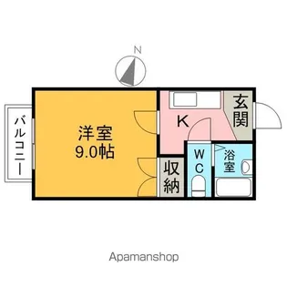 コーポウエストⅡ【2階】の間取り