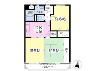 岩手県滝沢市室小路【マンション】の間取り
