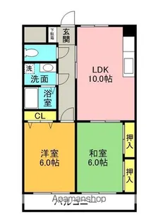 ハイツサカエールキンサン【301号室】の間取り