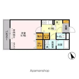 ディアコート馬橋【1階】の間取り