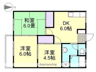 コーポ妙【1階】の間取り