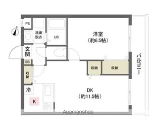DUO本千葉【4階】の間取り