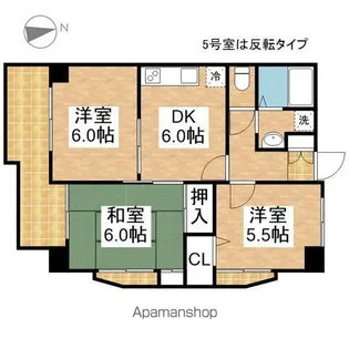 ベルドミール葵21【1階】の間取り