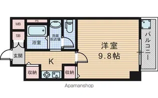 日宝ライフ下新庄【506号室】の間取り
