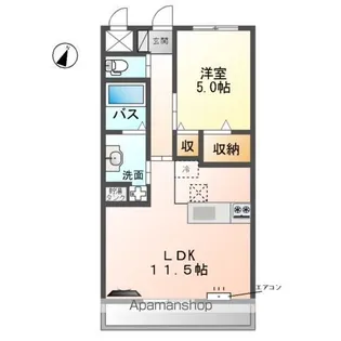 フェアリーガーデン【1階】の間取り