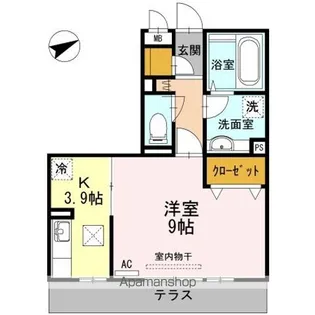 メゾンハピネス15【1階】の間取り