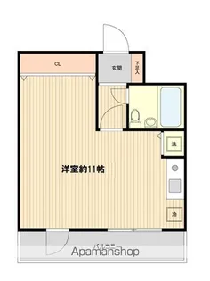 プラス・ワン横浜【9階】の間取り