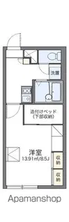 レオパレスフリーダ北50条【204号室】の間取り